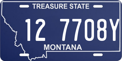 MT license plate 127708Y