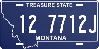 MT license plate 127712J
