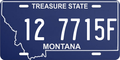 MT license plate 127715F