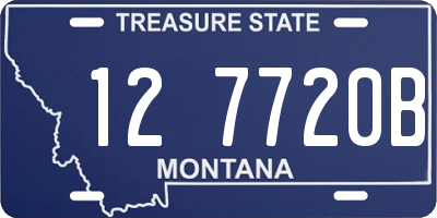 MT license plate 127720B