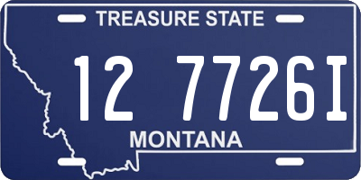 MT license plate 127726I