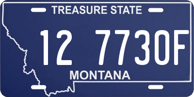 MT license plate 127730F