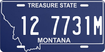 MT license plate 127731M