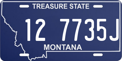 MT license plate 127735J