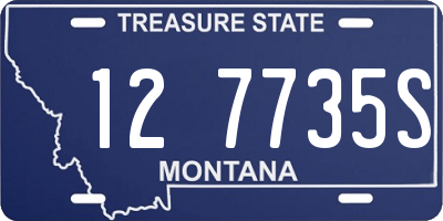 MT license plate 127735S