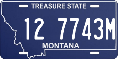 MT license plate 127743M