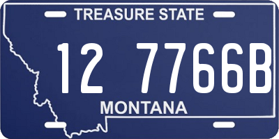 MT license plate 127766B