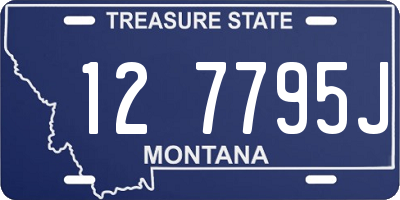 MT license plate 127795J