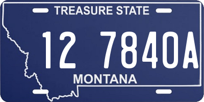 MT license plate 127840A