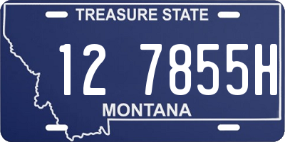 MT license plate 127855H