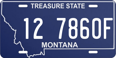 MT license plate 127860F