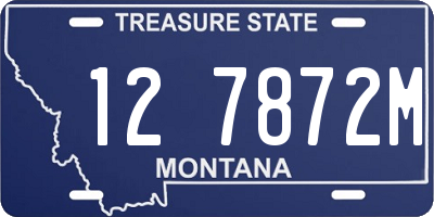 MT license plate 127872M