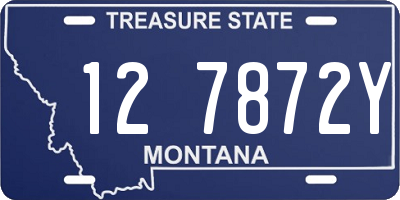 MT license plate 127872Y