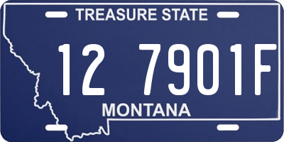 MT license plate 127901F