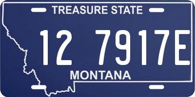 MT license plate 127917E