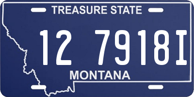 MT license plate 127918I