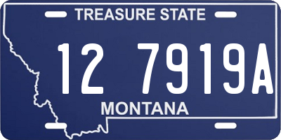 MT license plate 127919A