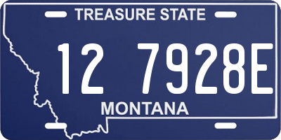MT license plate 127928E