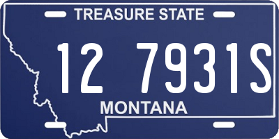 MT license plate 127931S