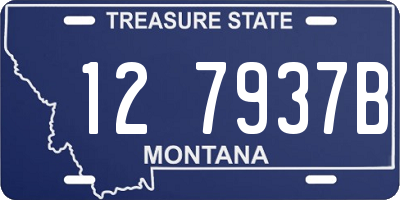 MT license plate 127937B