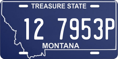 MT license plate 127953P