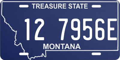 MT license plate 127956E