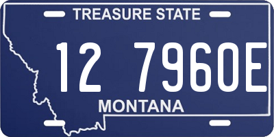 MT license plate 127960E