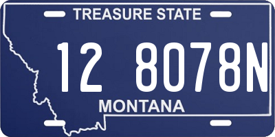MT license plate 128078N