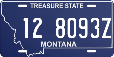 MT license plate 128093Z