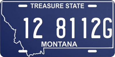 MT license plate 128112G