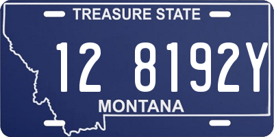 MT license plate 128192Y
