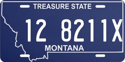 MT license plate 128211X
