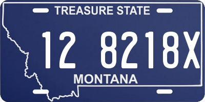MT license plate 128218X