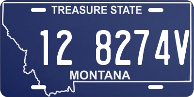 MT license plate 128274V
