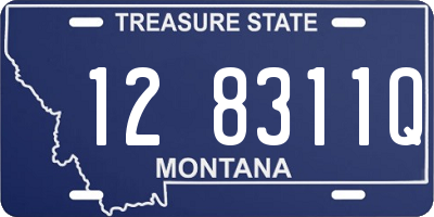 MT license plate 128311Q