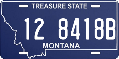 MT license plate 128418B