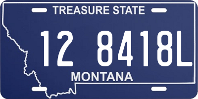 MT license plate 128418L