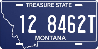 MT license plate 128462T