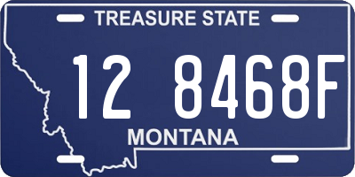 MT license plate 128468F