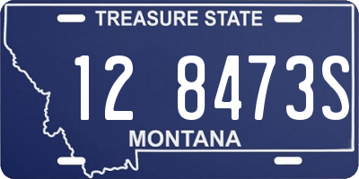 MT license plate 128473S