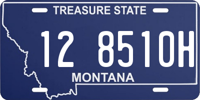 MT license plate 128510H