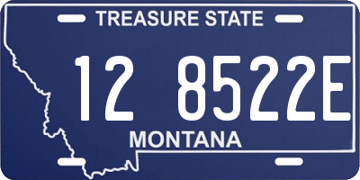MT license plate 128522E