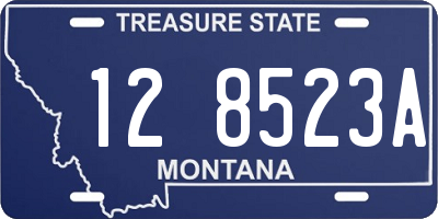 MT license plate 128523A