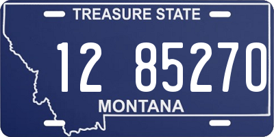 MT license plate 128527O
