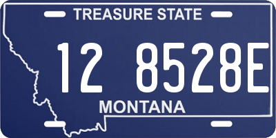 MT license plate 128528E
