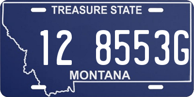 MT license plate 128553G