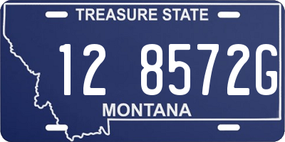 MT license plate 128572G