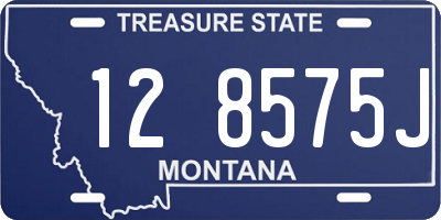 MT license plate 128575J
