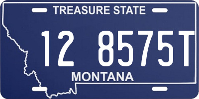 MT license plate 128575T