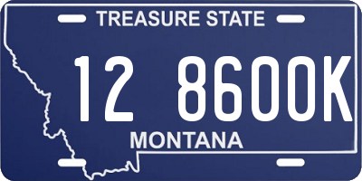 MT license plate 128600K